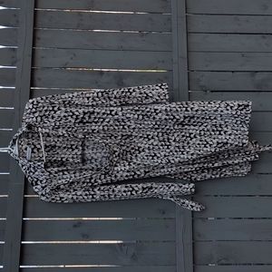 Calvin Klein long sleeve wrap dress